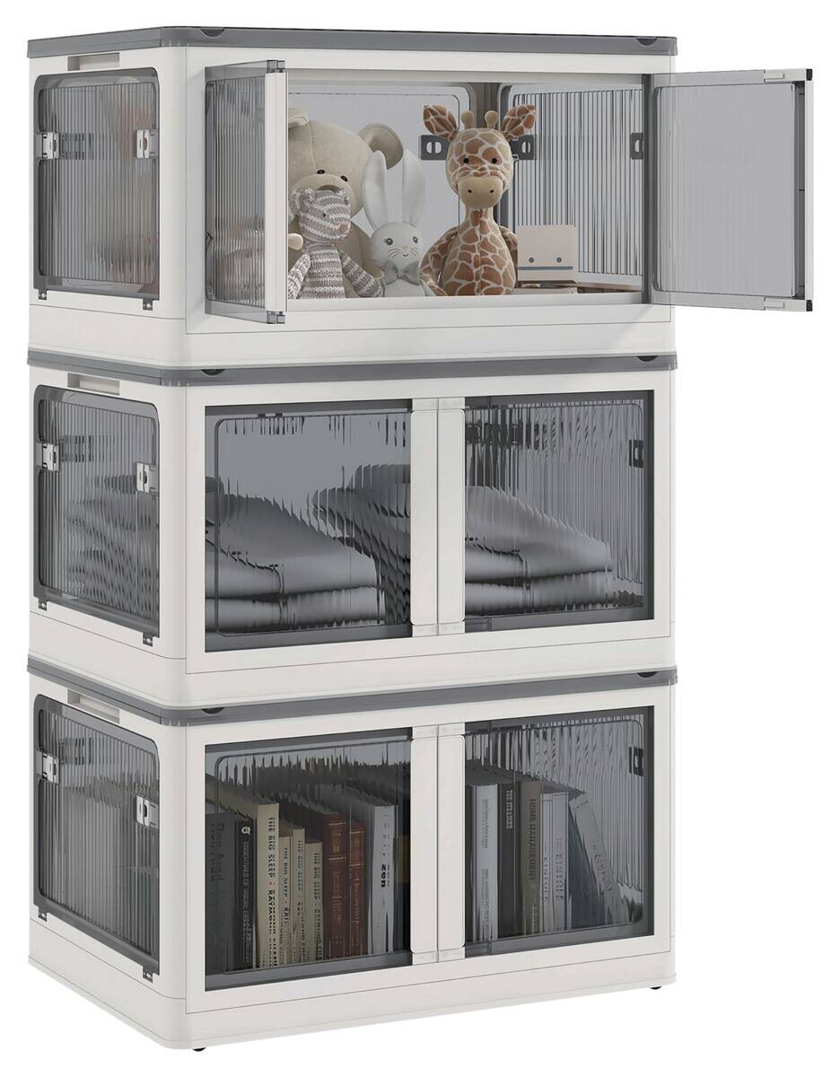HOMCOM Aufbewahrungsbox weiß B/H/L: ca. 42x60x34 cm