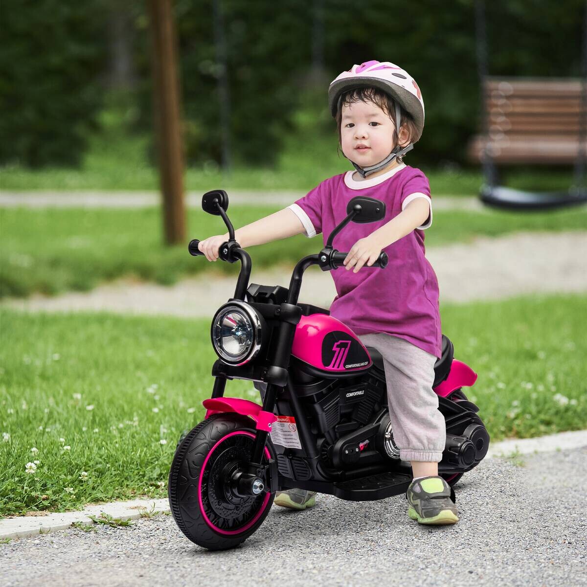 HOMCOM Kinderauto rosa B/H/L: ca. 42x76x57 cm