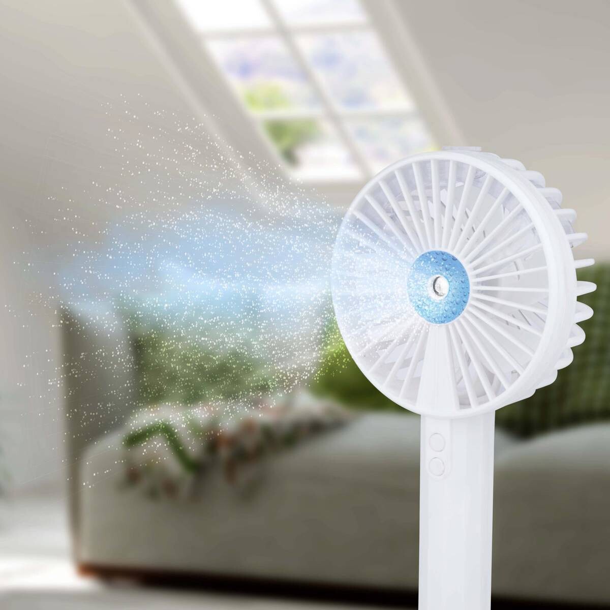 Tischventilator 871125247490 weiß Kunststoff B/H/T: ca. 104x220x41 cm