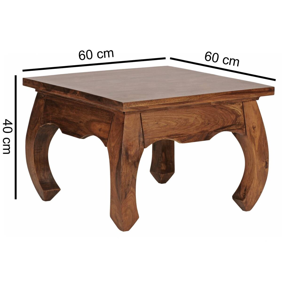 Wohnling Couchtisch braun B/H/T: ca. 60x40x60 cm