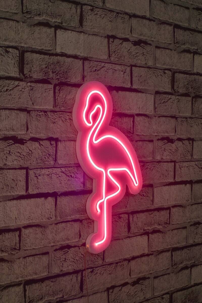 Opviq LED-Wandleuchte rosa PVC B/H/T/L: ca. 23x42x2x23 cm