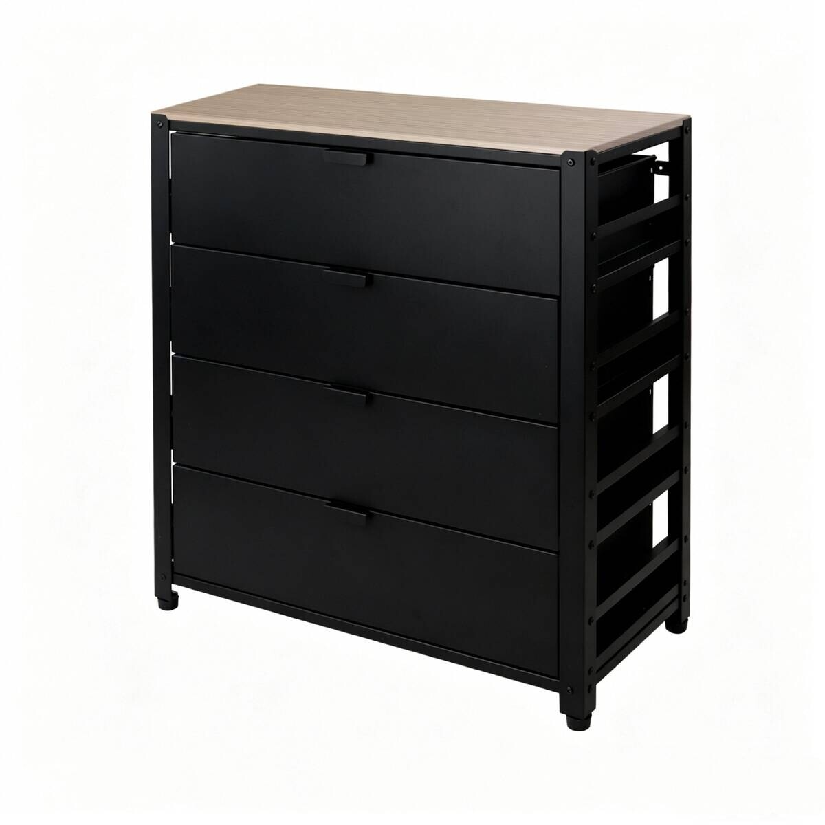 Werkbank schwarz B/H/T: ca. 80x90x40 cm