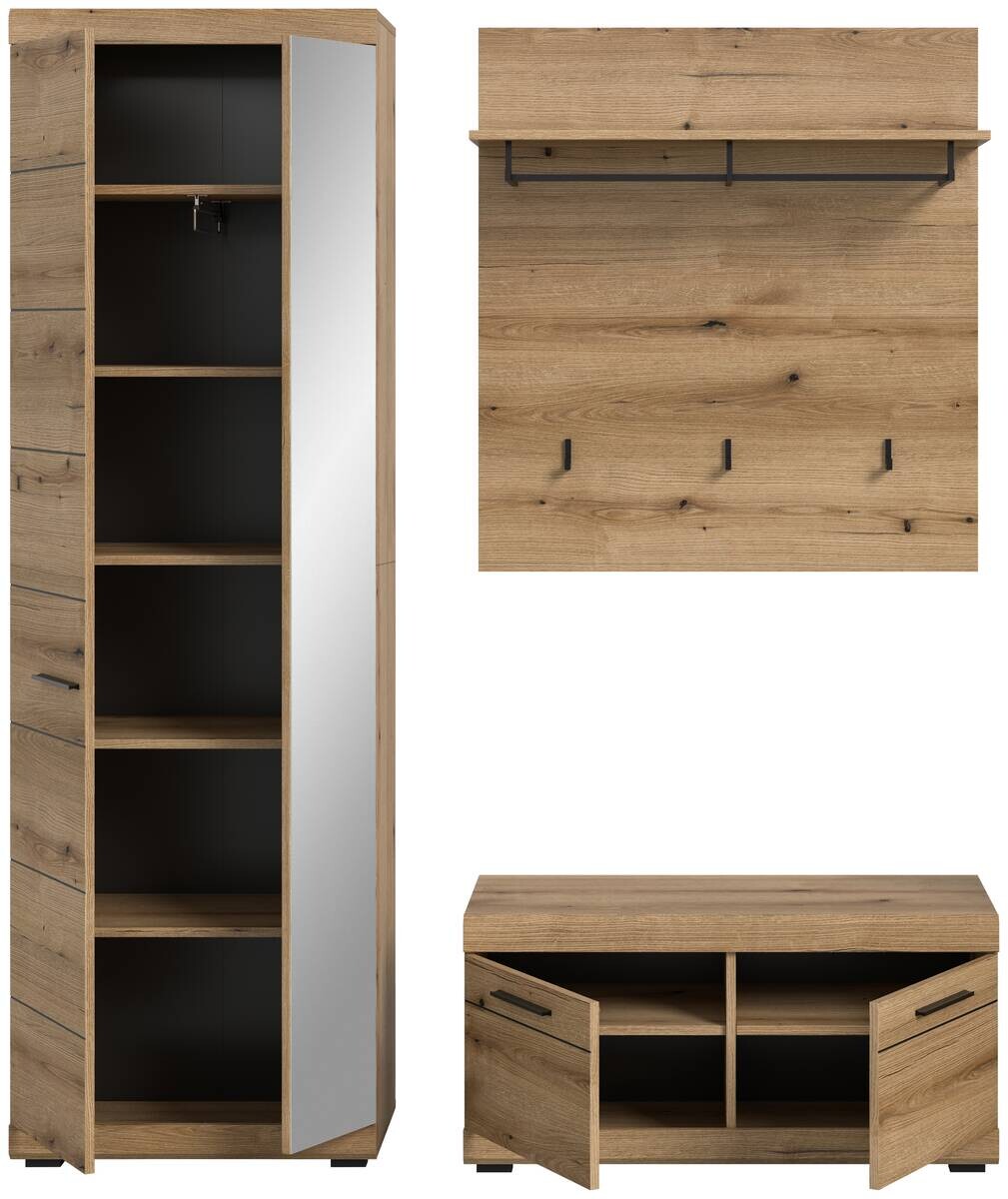 Garderobe SCOUT Evoke Oak Nachbildung B/H/T: ca. 167x197x40 cm