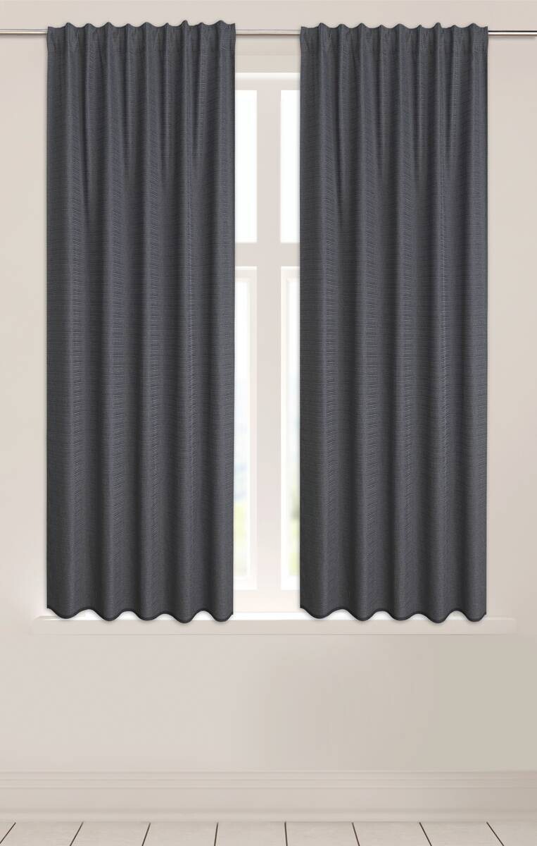 silver edition Kombivorhang Susan anthrazit B/L: ca. 140x175 cm