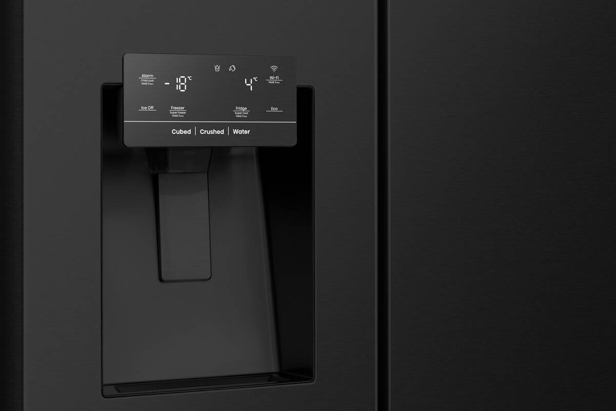 Hisense Side-by-Side RS818N4TFE schwarz B/H/T: ca. 91x179x73 cm