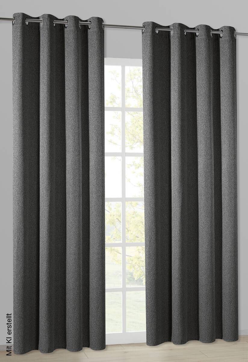 Happy Home Thermovorhang Berlin anthrazit B/L: ca. 140x245 cm