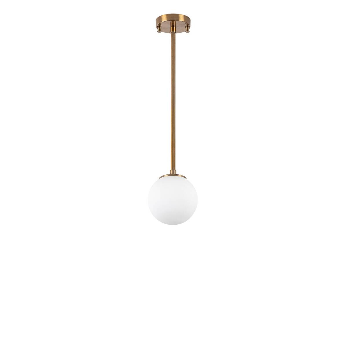 Opviq Deckenleuchte Akkas bronze Metall Glas B/H/T/L/D: ca. 15x61x15x15x15 cm E14 1 Brennstellen