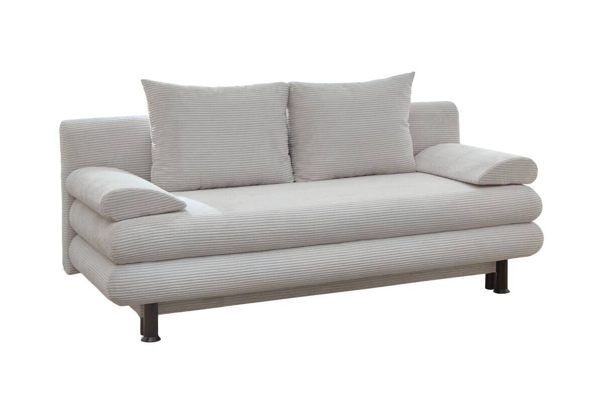 Schlafsofa natur Microfaser B/H/T: ca. 190x93x92 cm