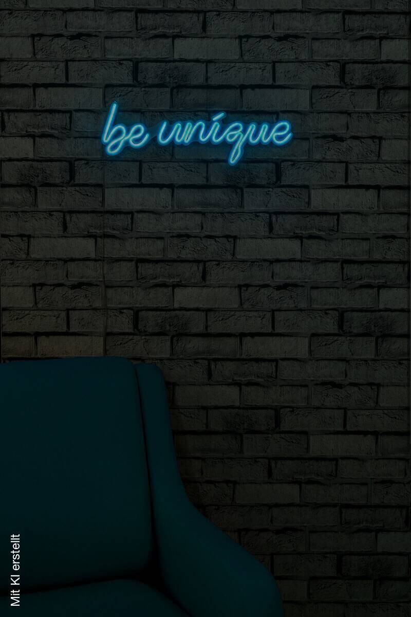 Opviq LED-Wandleuchte blau PVC B/H/T/L: ca. 49x17x2x49 cm