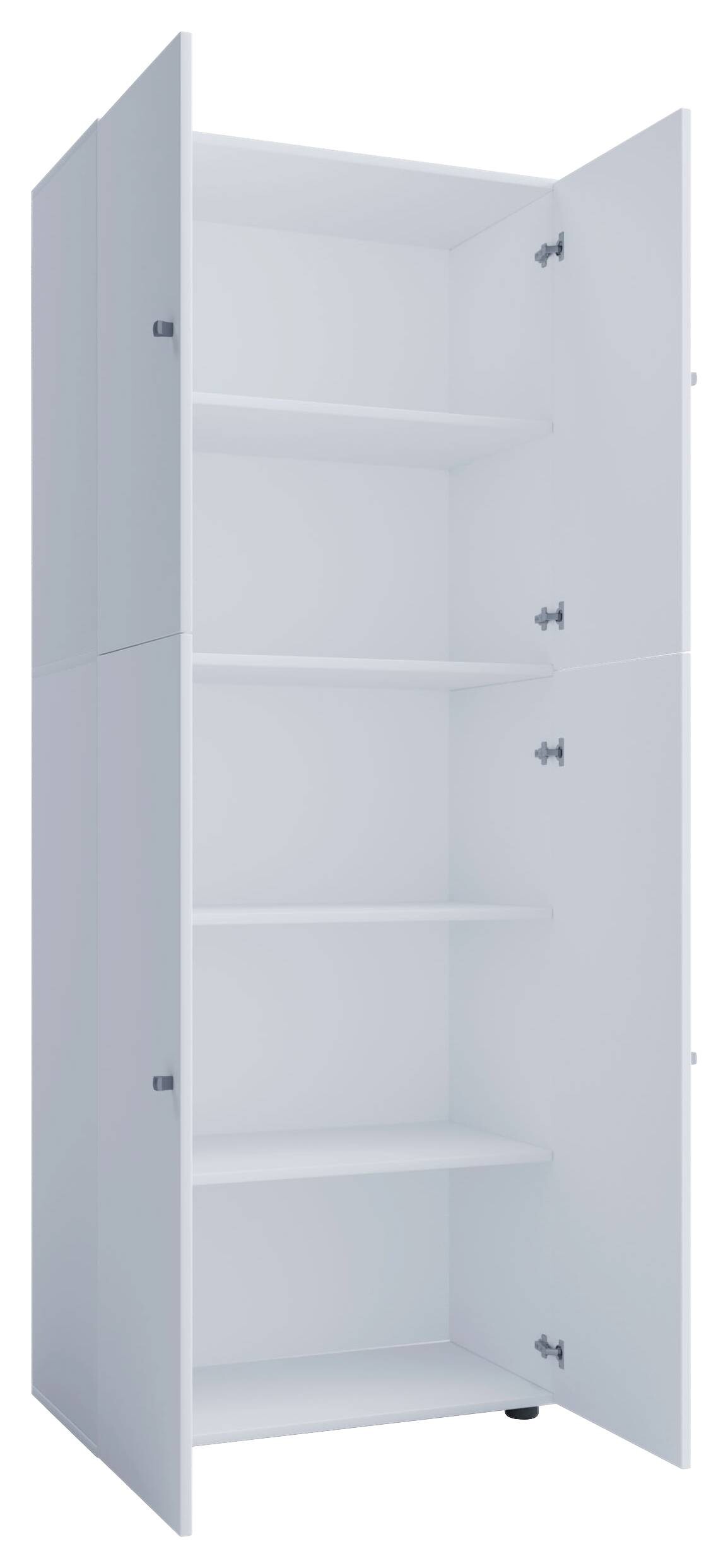 Kleiderschrank Lona weiß B/H/T: ca. 70x182x39 cm