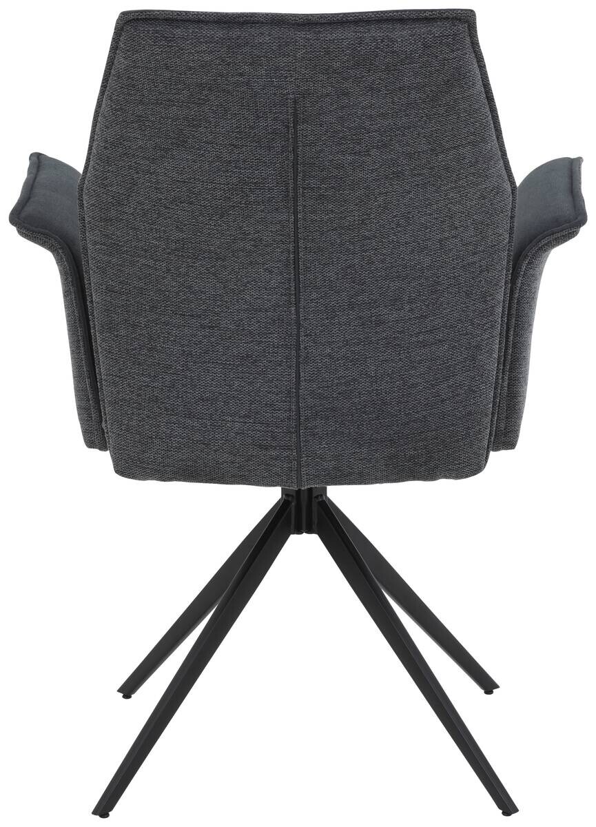 Armlehnstuhl Susanne anthrazit Microfaser B/H/T: ca. 65x92x64 cm
