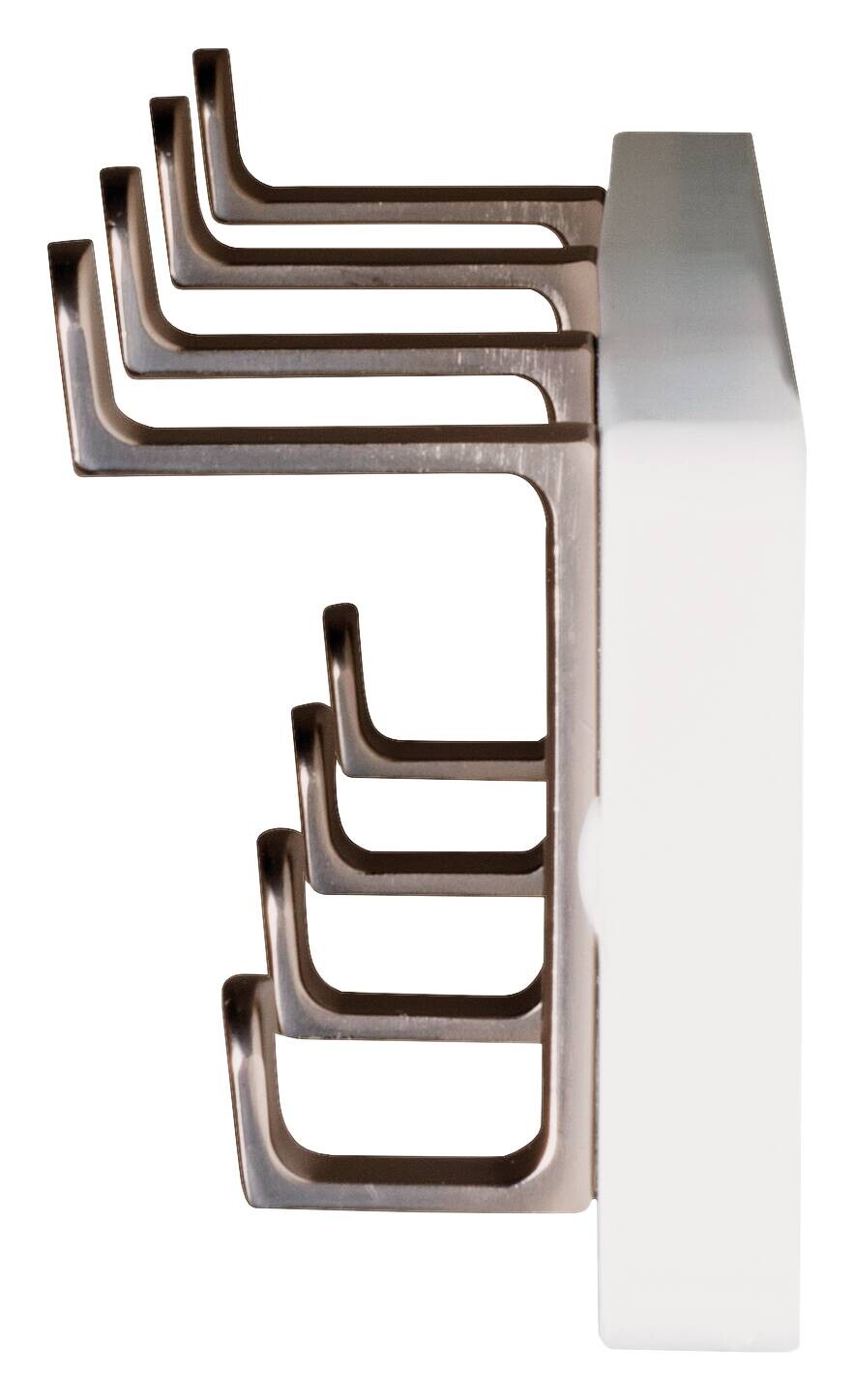 Garderobenleiste weiß Metall B/H/T: ca. 45x7x6 cm