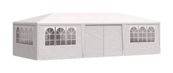 vidaXL Pavillon weiß Kunststoff B/H/L: ca. 900x275x400 cm