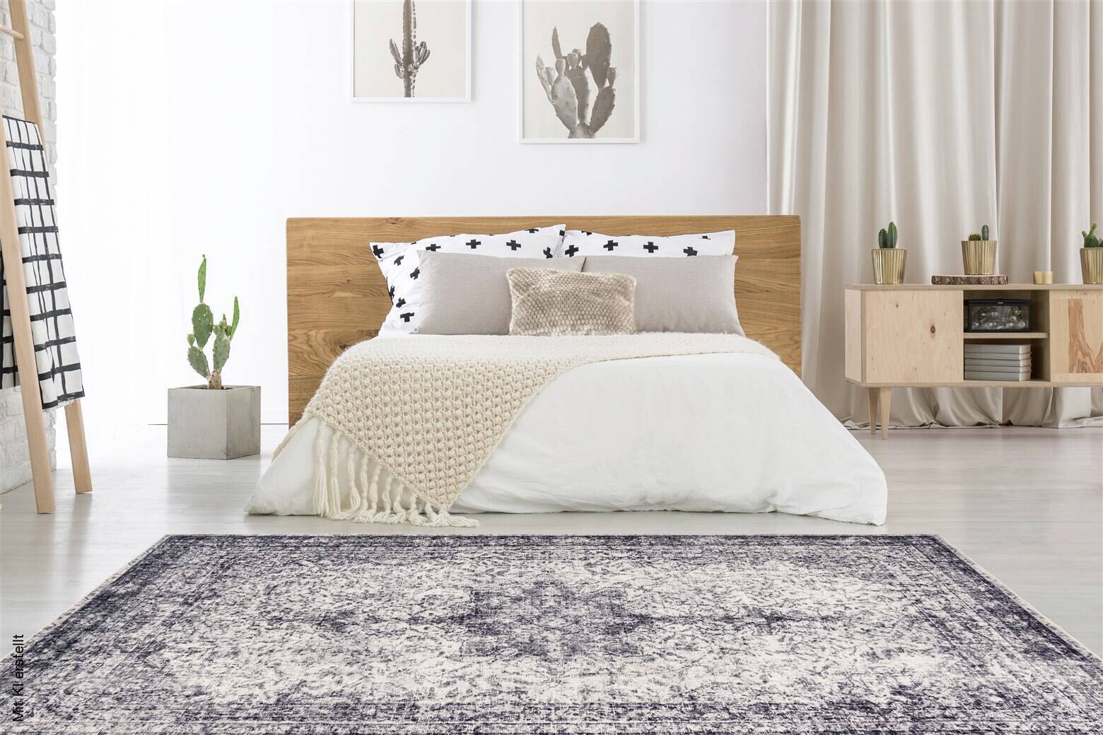 Padiro Kurzflorteppich Piemont 825 grau B/H/L: ca. 120x1,1x170 cm