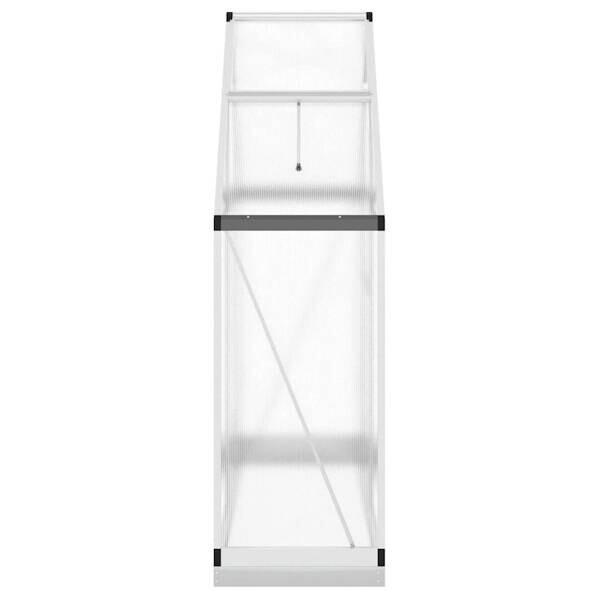 Gewächshaus silber B/H/L: ca. 58x202x169 cm