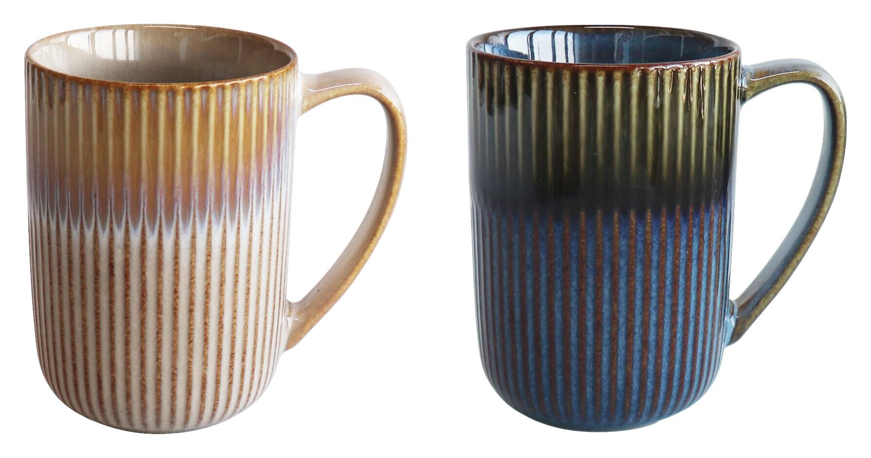 POCOline Kaffeebecher blau Steingut