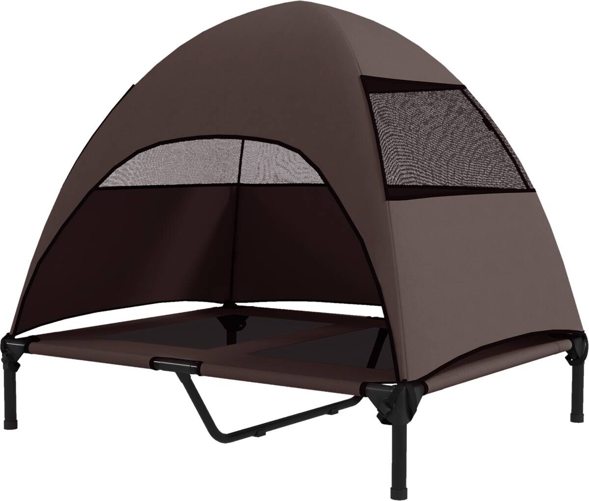 PawHut Hundeliege kaffee Stahl B/H/L: ca. 76x90x91 cm