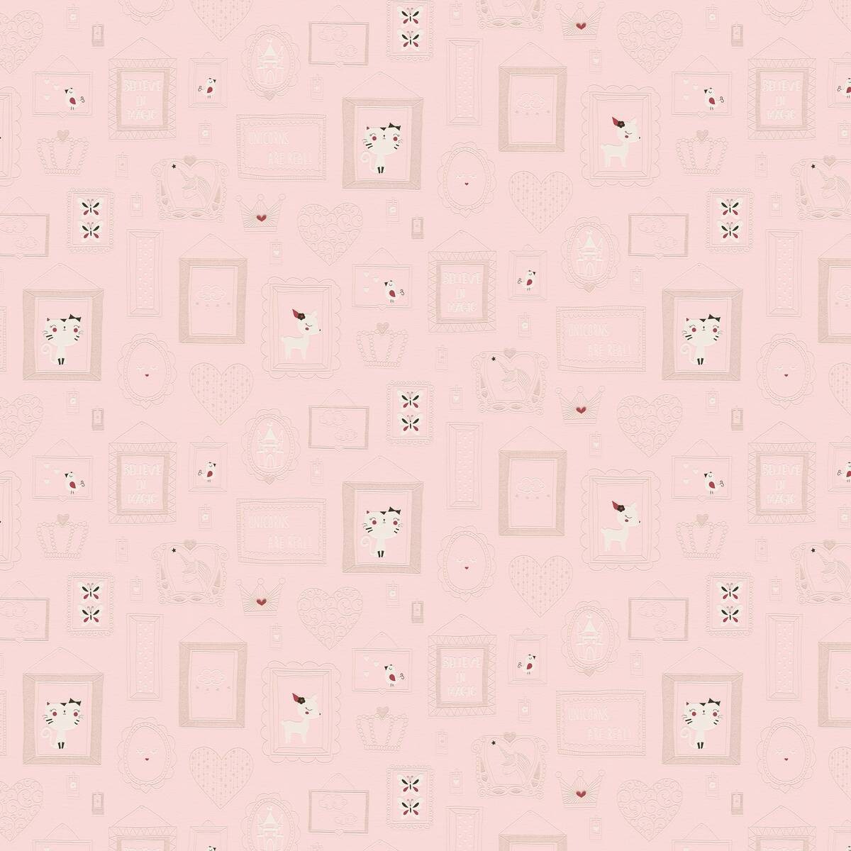 Vliestapete Bilder rosa B/L: ca. 53x1005 cm