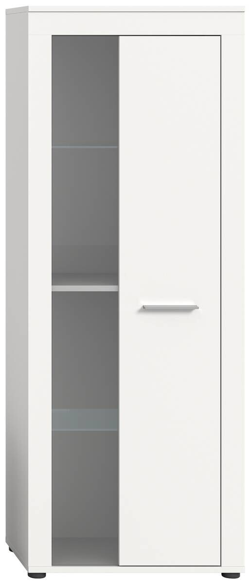 Vitrine Jam weiß B/H/T: ca. 60x159x35 cm