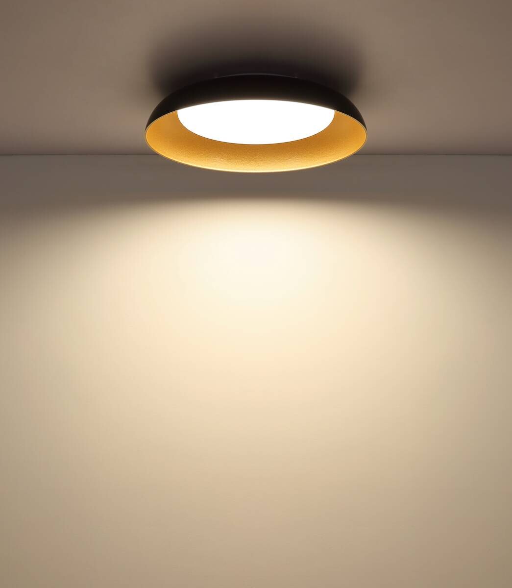GLOBO LED-Deckenleuchte ORBIS weiß Metall H/D: ca. 9,5x48 cm 1 Brennstellen