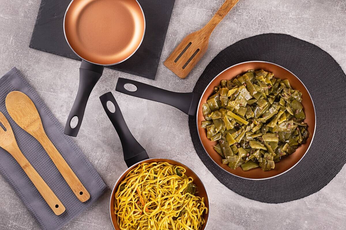 SAN IGNACIO Pfannen-Set COBRE Kupfer Aluminium 3 tlg.