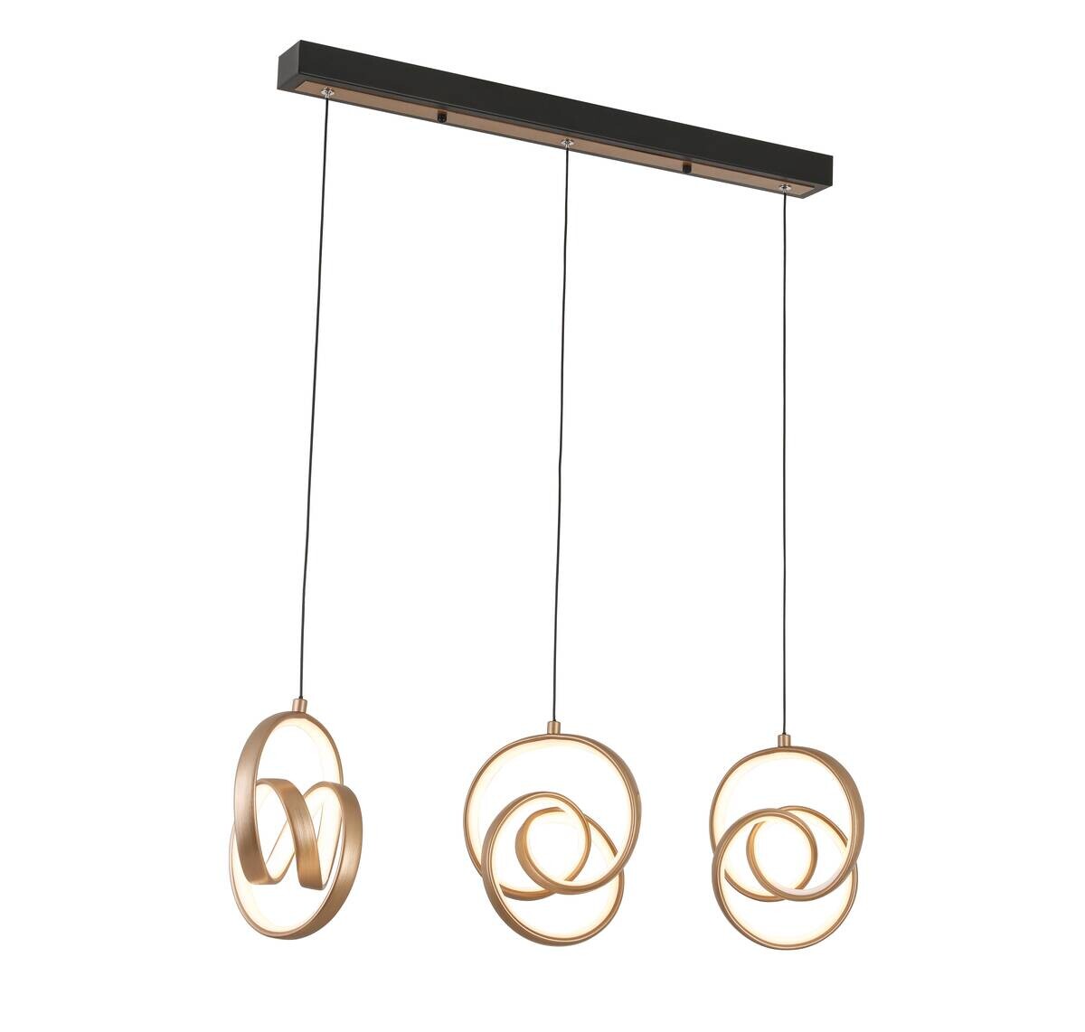 Nolo LED-Pendelleuchte Tamara Cappuccino B/H/L: ca. 75x18x120 cm