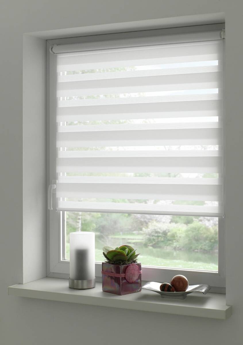 Doppelrollo Easyfix weiß B/L: ca. 100x150 cm