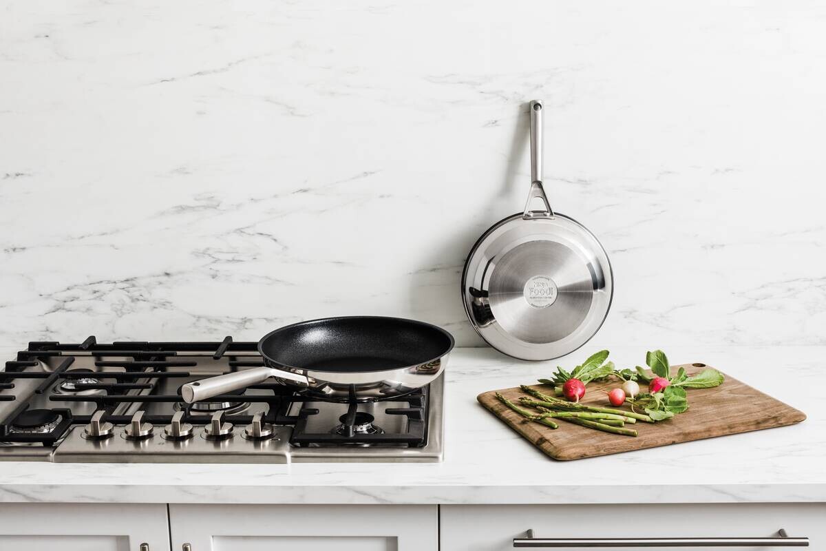 Ninja Bratpfannenset Foodi ZEROSTICK C62000EU silber Edelstahl 2 tlg.