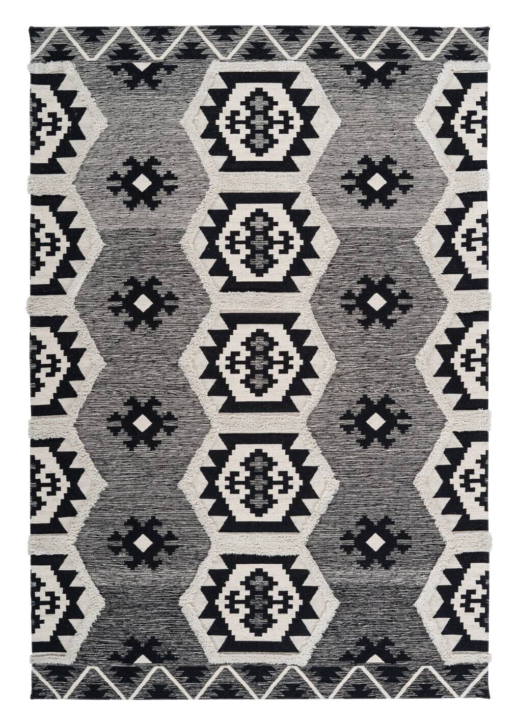 Arte Espina Kurzflorteppich Ethnie 325 grau B/H/L: ca. 80x1x150 cm