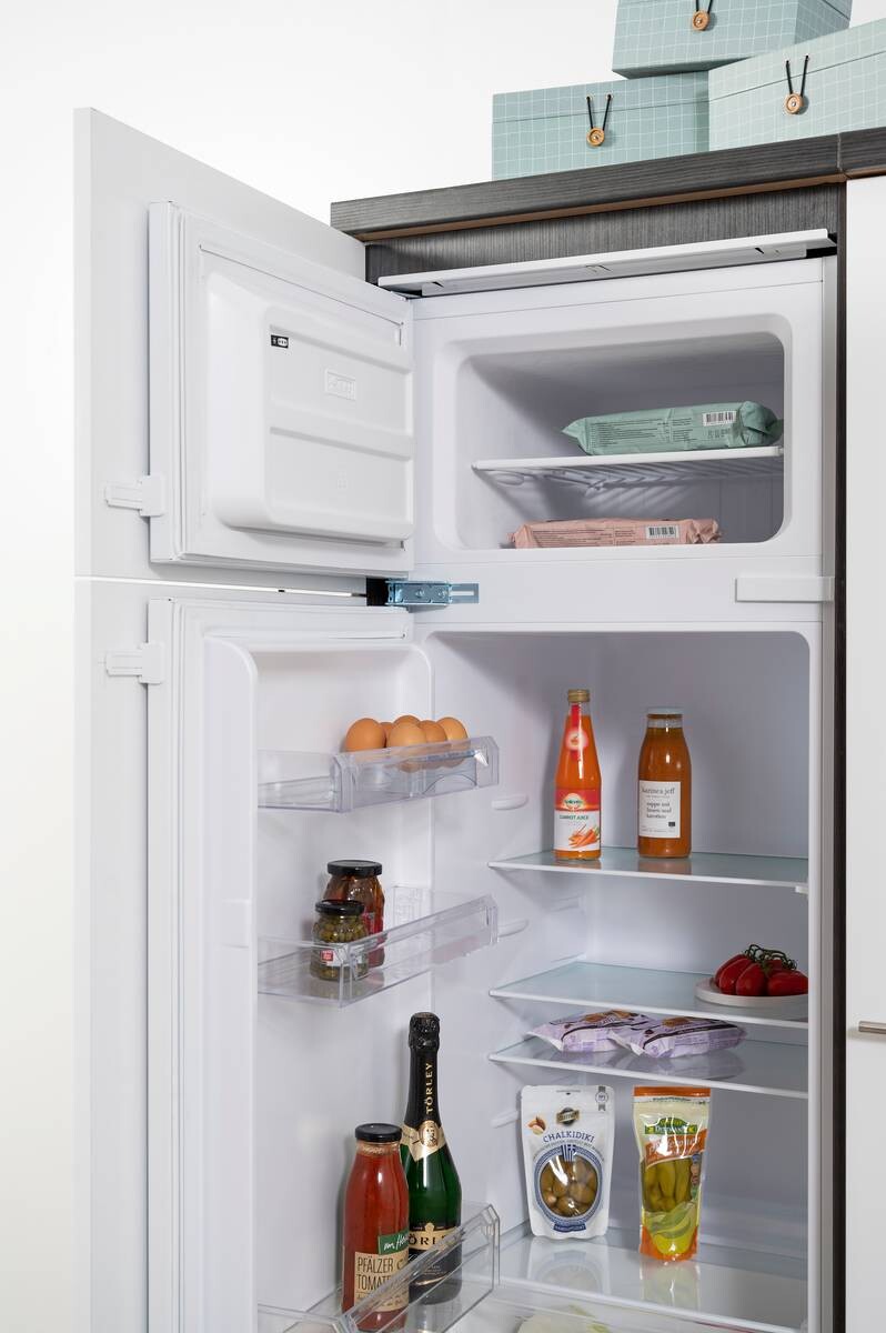 Respekta Winkelküche Amanda weiß Hochglanz B/T/L: ca. 290x60x200 cm