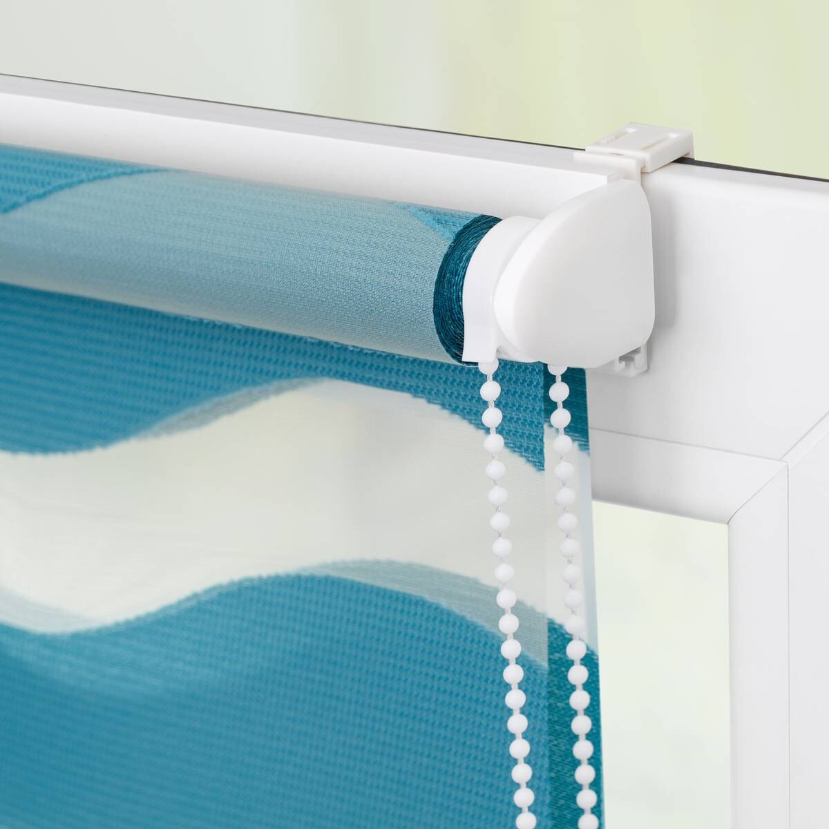 LICHTBLICK Doppelrollo Duo Welle petrol B/L: ca. 110x150 cm