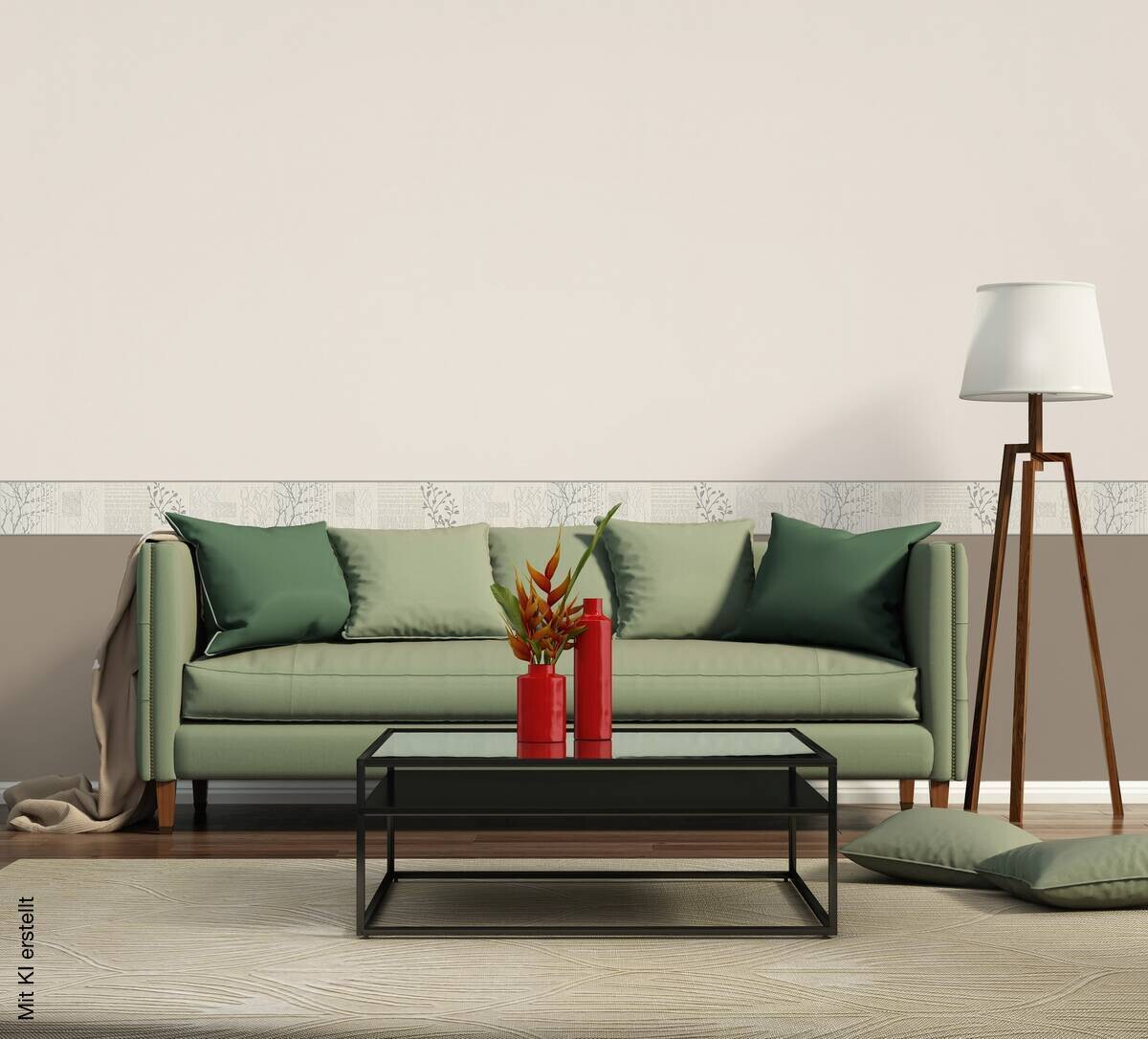 A.S.Creation Bordüre beige silber B/H/D: ca. 13x500x8 cm