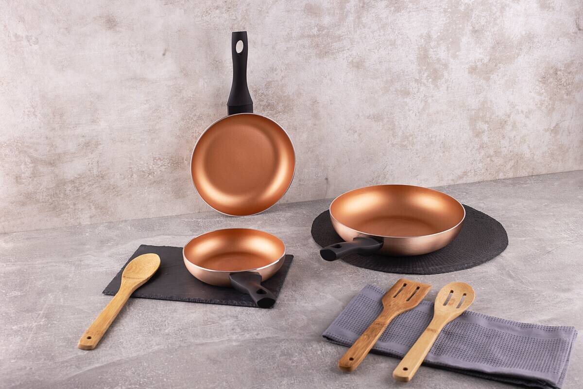 SAN IGNACIO Pfannen-Set COBRE Kupfer Aluminium 3 tlg.