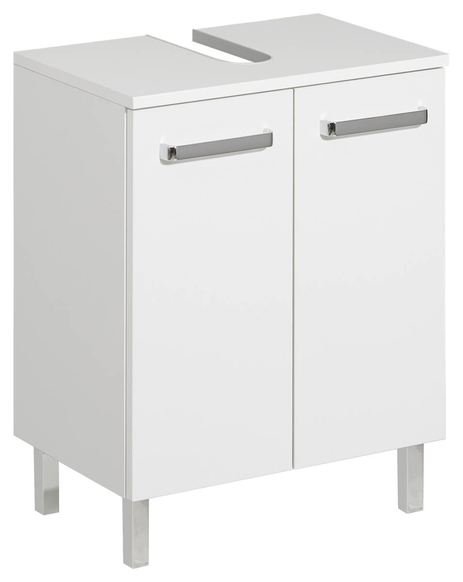 Waschbeckenunterschrank Quickset 312 weiß glanz B/H/T: ca. 50x62x33 cm