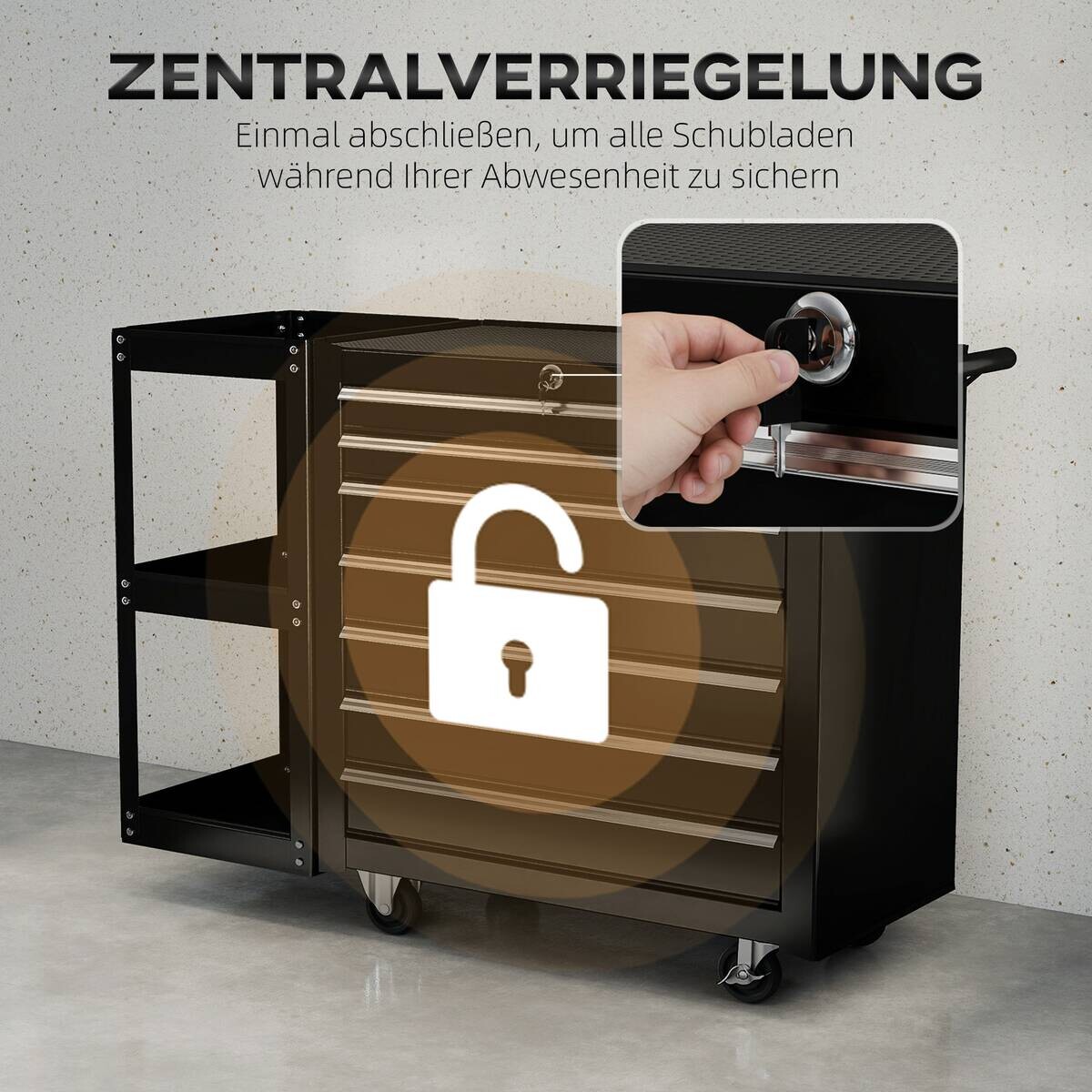 Werkstattwagen B/H/T: ca. 96x75x33,5 cm