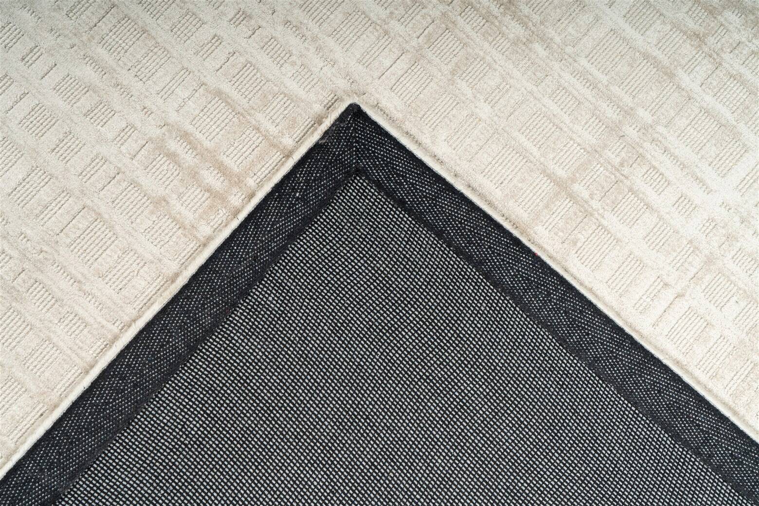 Padiro Kurzflorteppich Karma 125 silber B/H/L: ca. 80x0,8x150 cm
