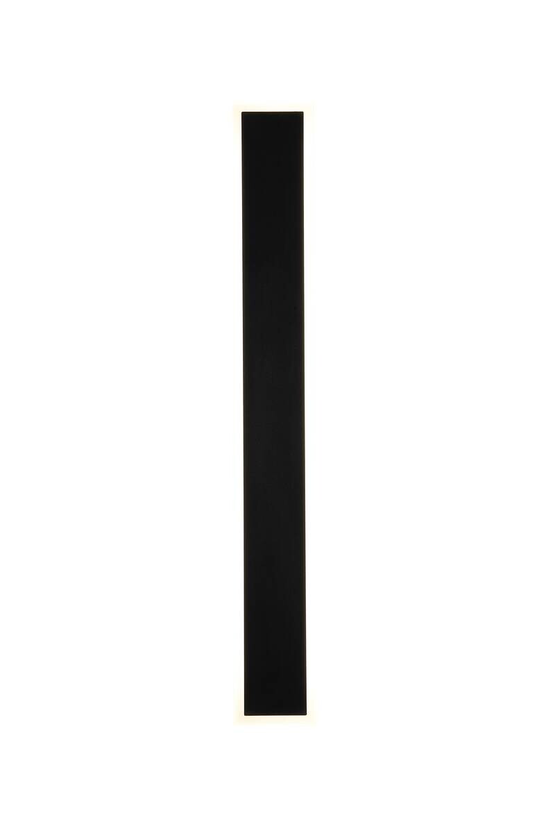 LED-Außenwandleuchte schwarz sand B/H/T: ca. 8x60x5 cm