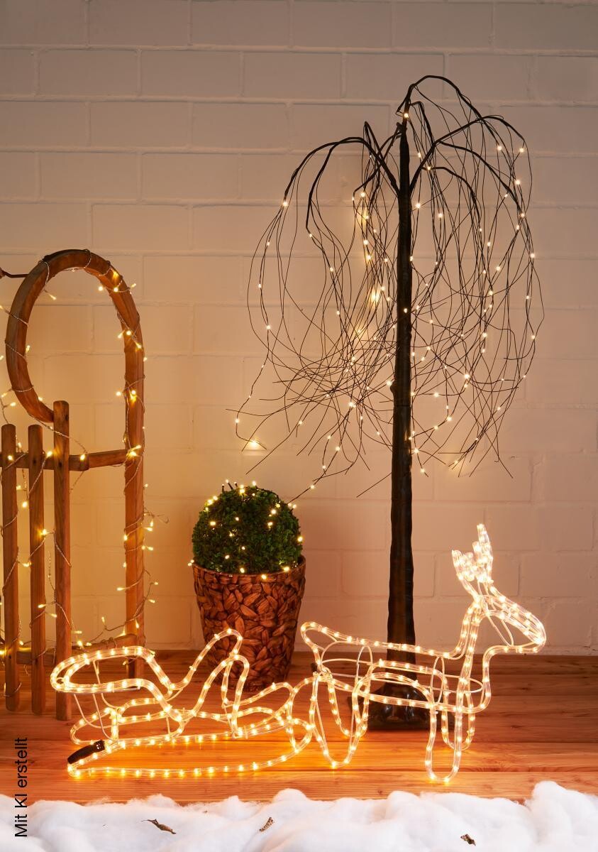 LED-Figur warmweiß Kunststoff B/H/L: ca. 18x45x90 cm