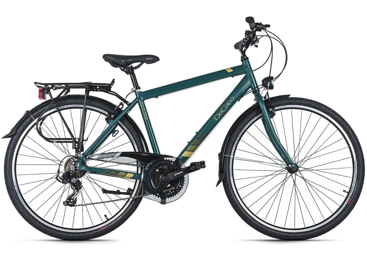 DaCapo Trekking-Bike Ravenna 50 28 Zoll Rahmenhöhe 48 cm 21 Gänge grün grün ca. 28 Zoll