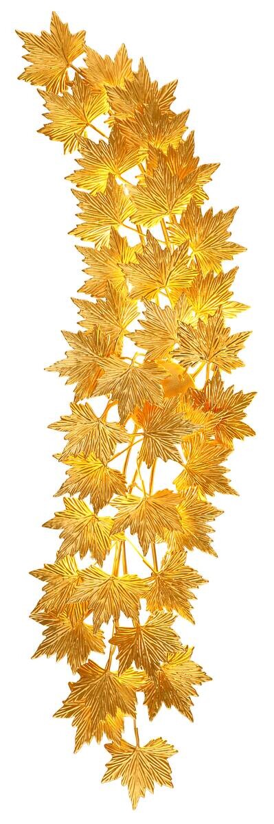 GLOBO LED-Deckenleuchte NADURE gold Metall B/H/T: ca. 45x12x15 cm 10 Brennstellen