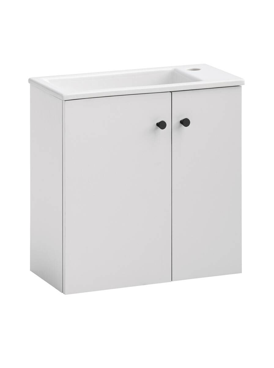 Waschbeckenunterschrank Ebba weiß B/H/T: ca. 50x51,4x25 cm