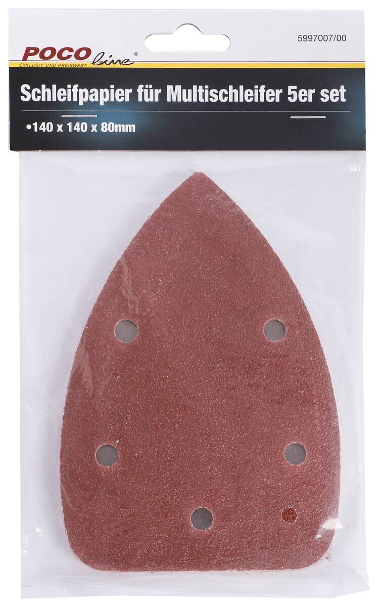 Schleifpapier 5 tlg.