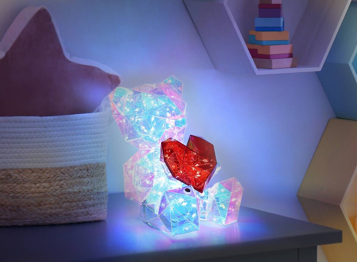 Globo LED-Dekoleuchte transparent B/H/L: ca. 13x17x14 cm