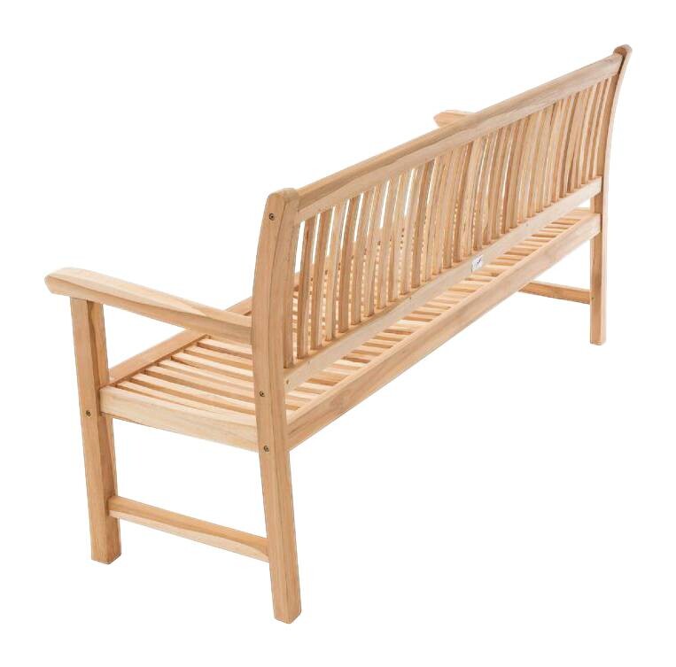 VCM Gartenbank braun Teakholz B/H/L: ca. 60x90x180 cm