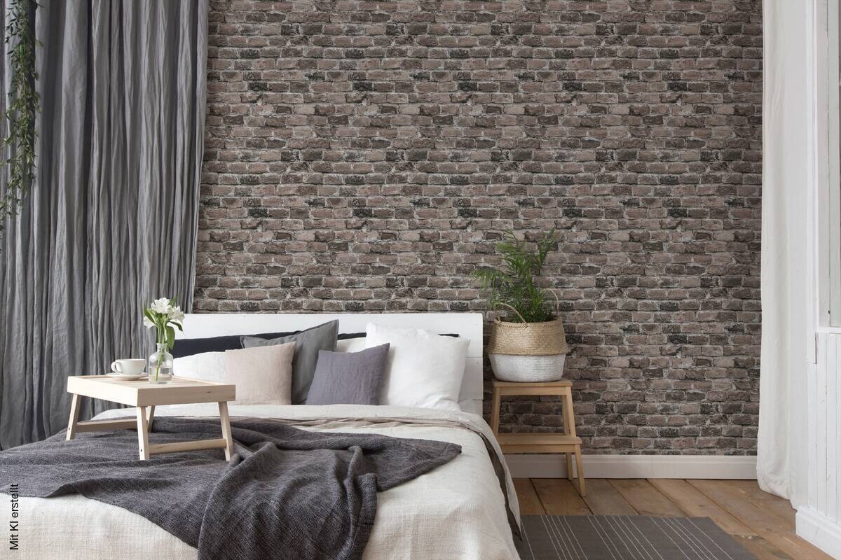 A.S.Creation Vliestapete beige braun B/H/D: ca. 53x1005x8,6 cm