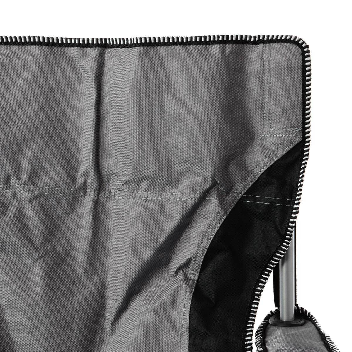 VCM Campingstuhl-Set schwarz Stahl B/H/T: ca. 47x90x47 cm