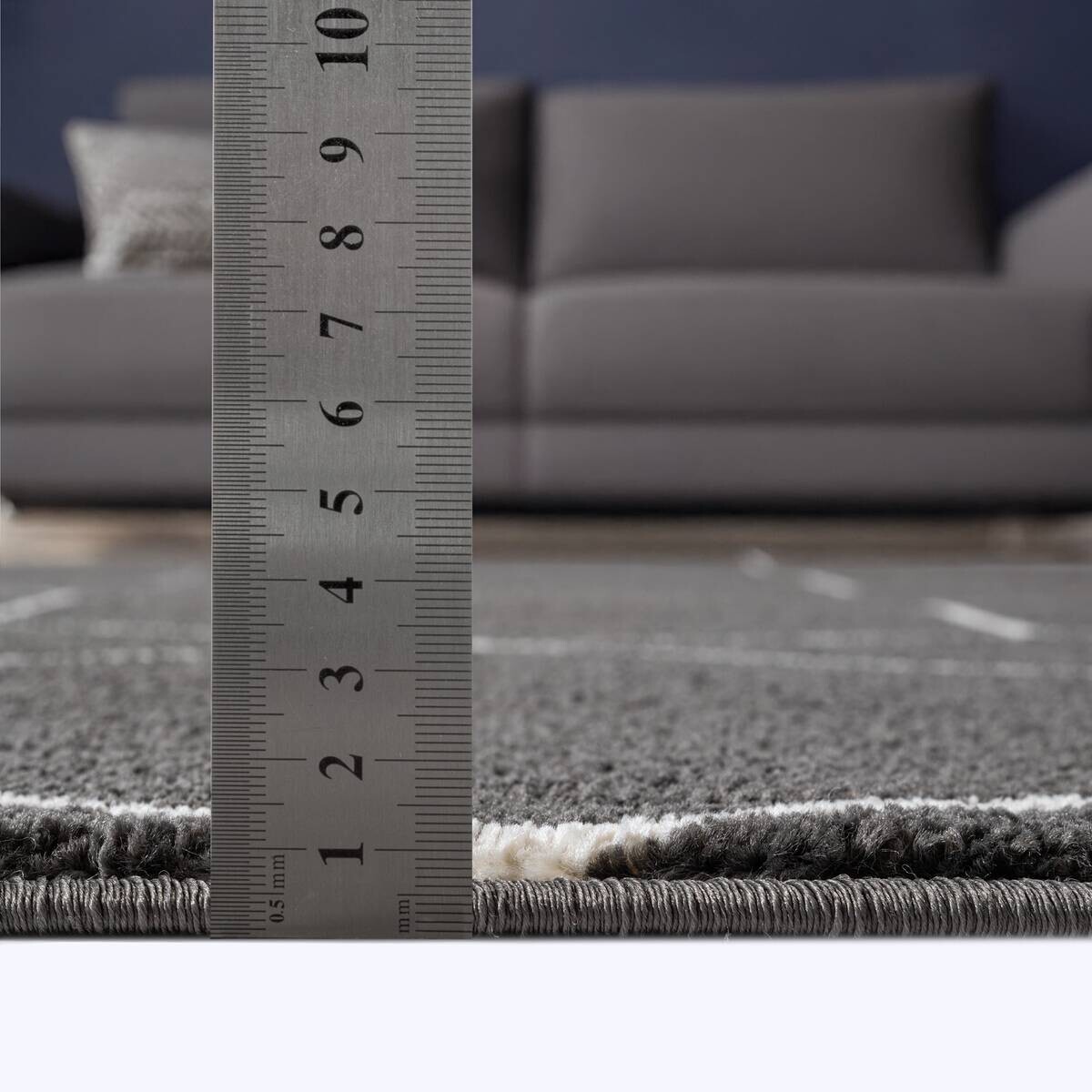 Sanat Teppich Trellis anthrazit B/L: ca. 140x200 cm