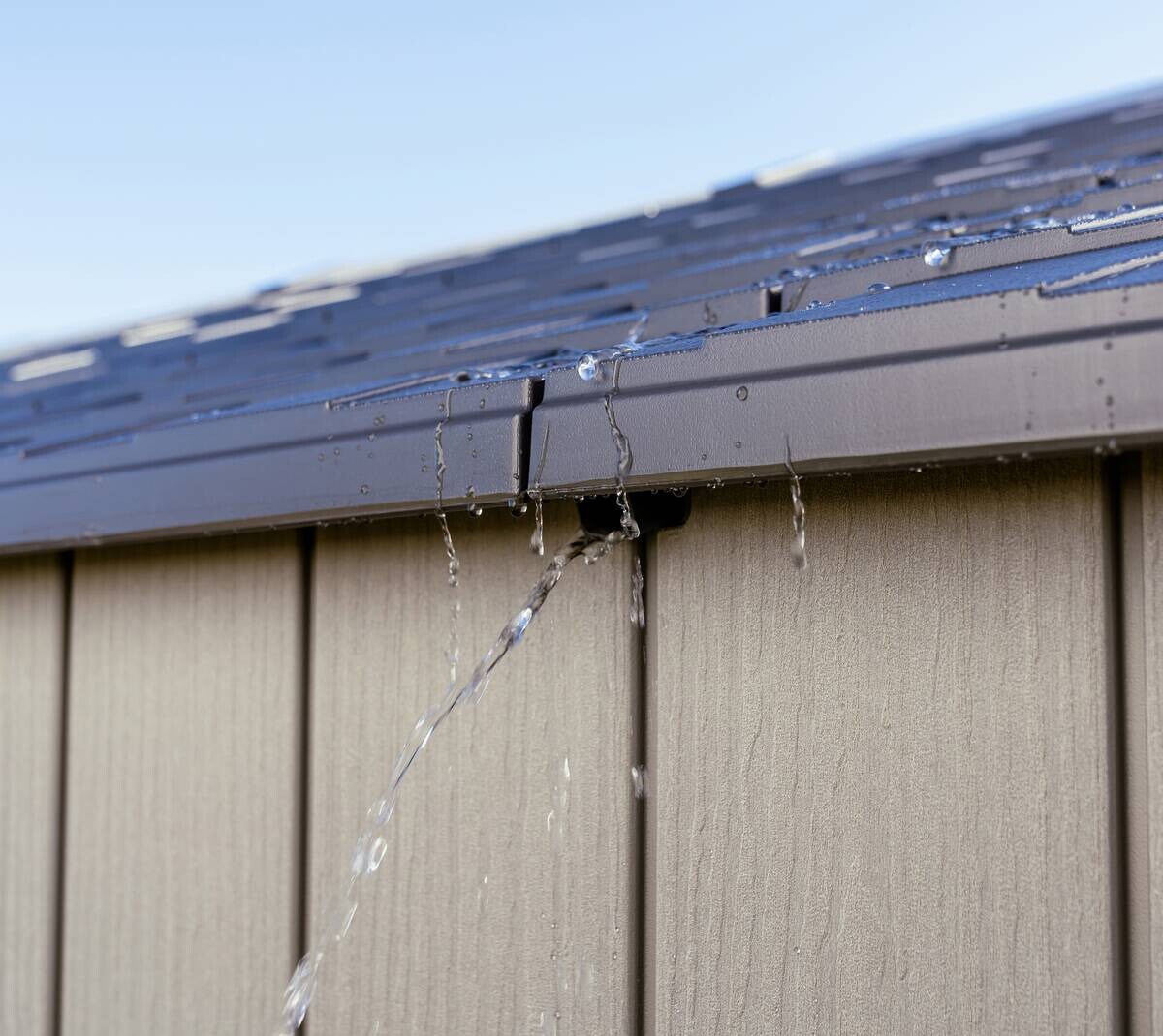 Lifetime Gerätehaus Utah grau B/H/L: ca. 206,2x264,4x426,5 cm