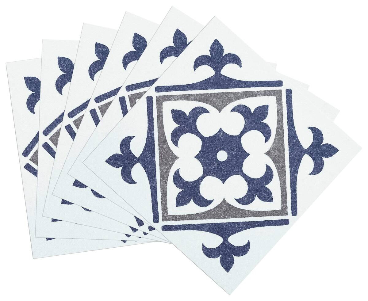 d-c-fix Wandfliese selbstklebend blau B/L: ca. 15,25x15,25 cm