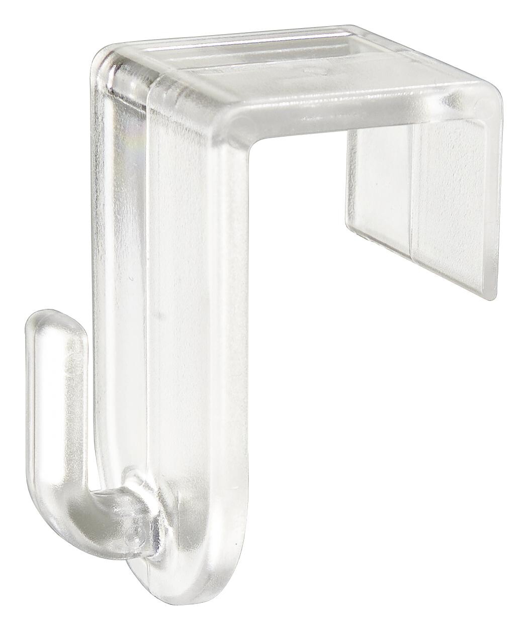Boviva Allzweck-Haken transparent Kunststoff 2er Pack